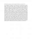 Información y tecnología, uso de las tecnologías de información y comunicación (Tics)