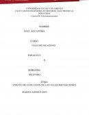 ENSAYO DE EVOLUCION DE LAS TELECOMUNIACIONES