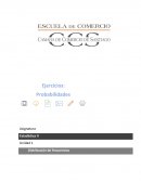 Estadistica Ejercicios: Probabilidades