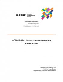 DIAGNÓSTICO ADMINISTRATIVO. Página 1