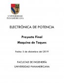 Electronica de potencia - Maquina de toques