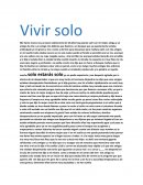 Vivir solo