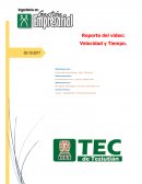 Velocidad y Tiempo - Resumen