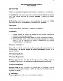 DESEQUILIBRIO ÁCIDO TRATAMIENTO