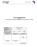 PLAN DE EMERGENCIA. SERVICIOS OBRAS DE COMPROMISOS AMBIENTALES RCA PÉREZ CALDERA, LOS BRONCES