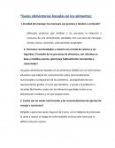 Guías alimentarias basadas en los alimentos