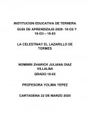 Relatoria LA CELESTINA Y EL LAZARILLO DE TORMES