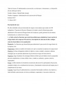 Tarea 1 Administración de la prevención de riesgos