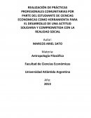 REALIZACIÓN DE PRÁCTICAS PROFESIONALES COMUNITARIAS