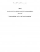 El conocimiento actual depende totalmente del conocimiento pasado
