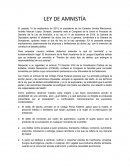 LEY DE AMNISTÍA
