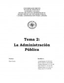 LA ADMINISTRACIÓN PUBLICA