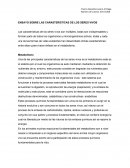 ENSAYO SOBRE LAS CARACTERÍSTICAS DE LOS SERES VIVOS
