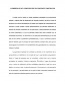 LA EMPRESA DE HOY COMO PROCESO EN CONSTANTE CONSTRUCION