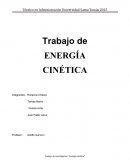Trabajo de ENERGÍA CINÉTICA