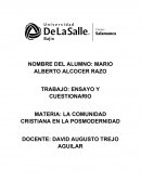 La Comunidad Cristiana en la Posmodernidad