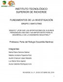 ¿Por qué las aportaciones de algunos personajes han sido tan importantes para el desarrollo de la ingeniería industrial?