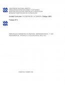 PRINCIPALES CORRIENTES FILOSÓFICAS, REPRESENTANTES, Y SUS PENSAMIENTOS, APORTES A LA EDUCACIÓN DE ADULTOS
