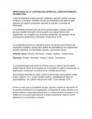 IMPORTANCIA DE LA CONTABILIDAD GERENCIAL COMO INSTRUMENTO DE DIRECCIÓN