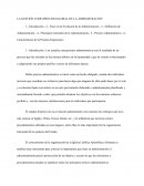 LA GESTIÓN COMO PROCESO GLOBAL DE LA ADMINISTRACIÓN