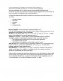 COMPONENTES DEL SISTEMA DE INFORMACIÓN GERENCIAL