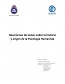 LA PSICOLOGÍA HUMANISTA, HISTORIA, CONCEPTO Y METODO