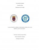 La salud mental desde la psicología clínica en la E.S.E Hospital San Juan de Dios