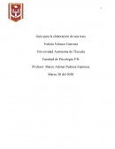 Guía para la elaboración de una tesis