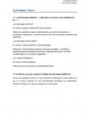 La Psicología Pediátrica