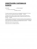 CONSTITUCIÓN Y SISTEMAS DE FUENTES