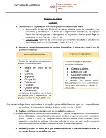 Marketing. Preguntas de Análisis. Página 1