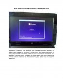INSTALACION DE UN SISTEMA OPERATIVO EN UNA MAQUINA FISICA