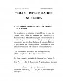 INTERPOLACION NUMERICA