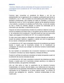 Ensayo Carranza, Relación entre las demandas de los grupos revolucionarios y la promulgación de la Constitución de 1917