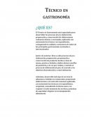 Técnico en gastronomía