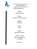 Análisis de la práctica docente propia