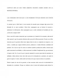 LAS UNIDADES SON IGUALES A LOS INGRESOS TOTALES MENOS LOS COSTOS TOTALES. Página 1