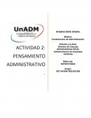 Actividad Administración de empresas turísticas