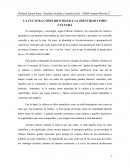 LA CULTURA COMO IDENTIDAD Y LA IDENTIDAD COMO CULTURA
