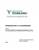INTRODUCCION A LA UNIVERSIDAD