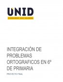 Integración de problemas ortográficos