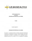 ORGANIZACIÓN TERRITORIAL DE COLOMBIA