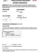 MATEMATICAS FINANCIERAS - INTERES COMPUESTO