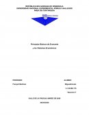 Principios Básicos de Economía y los Sistemas Económicos