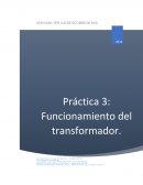 Práctica Funcionamiento del transformador