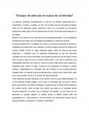 Ensayo de película en busca de la felicidad