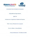 Parte I. Inicio y Planeación de un proyecto
