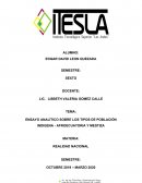 ENSAYO ANALÍTICO SOBRE LOS TIPOS DE POBLACIÓN INDIGENA - AFROECUATORIA Y MESTIZA