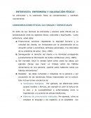 ENTREVISTA ENFERMERA Y VALORACIÓN FÍSICA