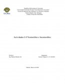 Actividades E-P Sostenibles e Insostenibles
